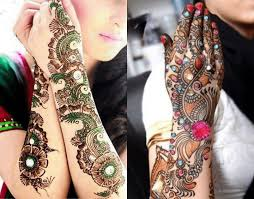 Glitter Bridal Mehndi Designs