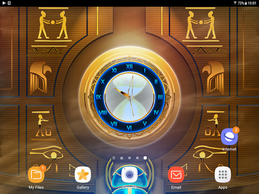 Elegant Egypt Clock Live Wallpaper