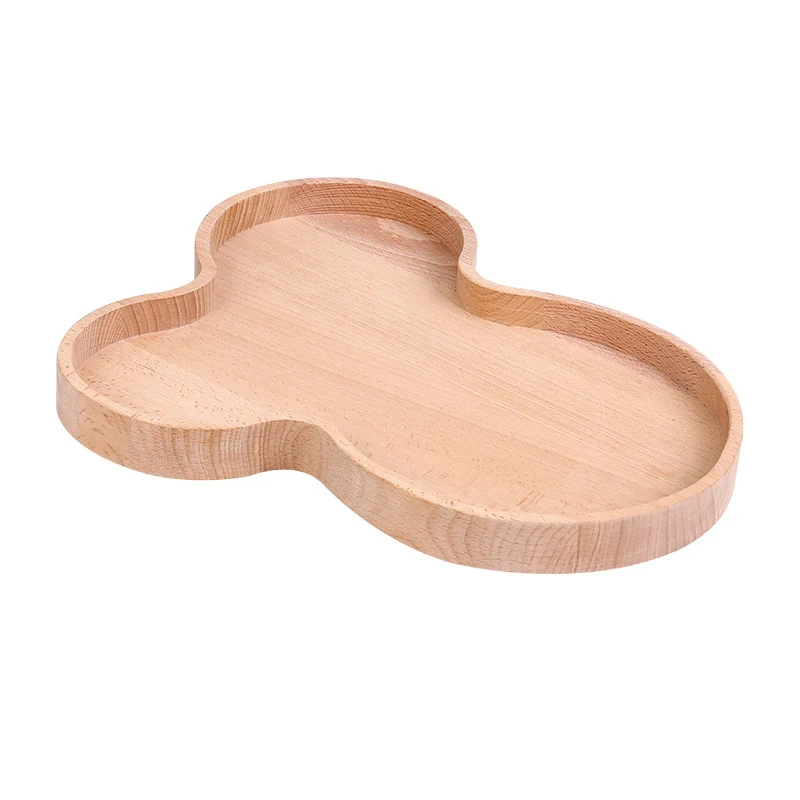 Ornements de plat de dim sum en bois