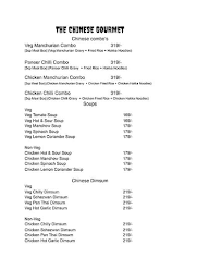 The Chinese Gourmet menu 1