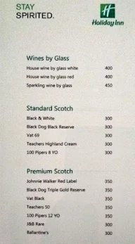 Lounge Bar - Holiday Inn menu 2