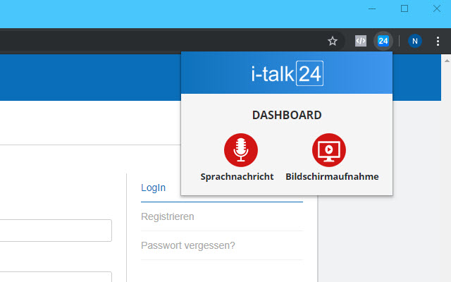 i-talk 24 chrome extension