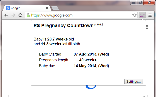 RS Pregnancy CountDown Preview image 1