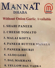 Mannat Dhaba menu 7