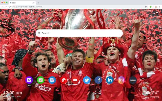 Liverpool FC New Tab HD Football Themes