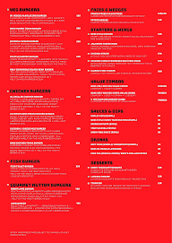 Boss Burger menu 1