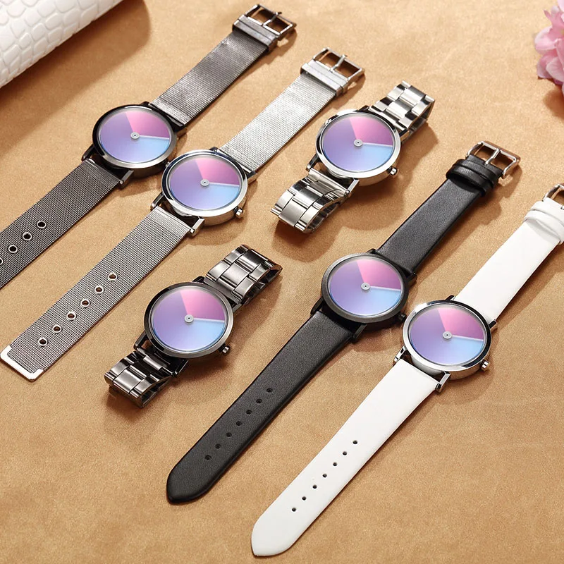 Reloj de cuarzo degradado Elegancia y estilo en la muñeca. Diseño moderno y movimiento preciso. Perfecto para cualquier ocasión, un accesorio imprescindible.