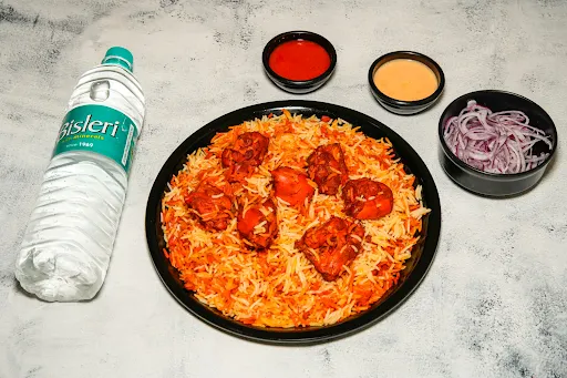 Dilli Special Masala Chicken Biryani [Half] With 1 Bisleri Mineral Water [1 Litre]