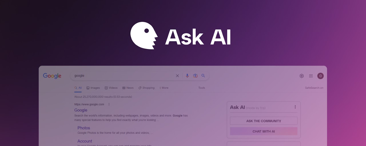 Ask AI Browser Preview image 1