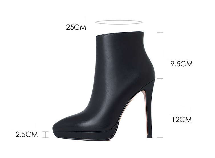 Title 1, Bottines à talons aiguilles super hauts à bout ...
