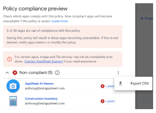Enterprise feature usage report