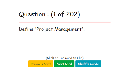 PMP Certification Flashcards