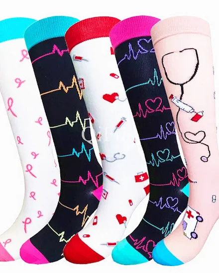 58 Compression Socks Blood Circulation Medical Women's Ca... - 0