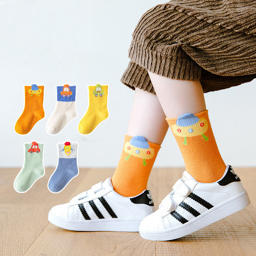 Title 1, Childrens Bright Color Trendy Middle Tube Casu...