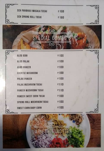 Tosai menu 