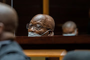 Jacob Zuma  in court during his corruption trial in Pietermaritzburg on October 26. 