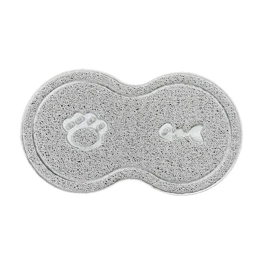 Pet dogs and cats feeding and drinking mats pure paw fish bone pattern dishes non-slip placemats easy to clean cushions