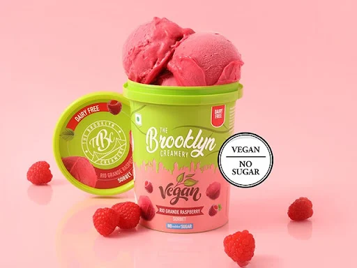 Rio Grande Raspberry Sorbet - 450ml (Vegan, No added sugar)