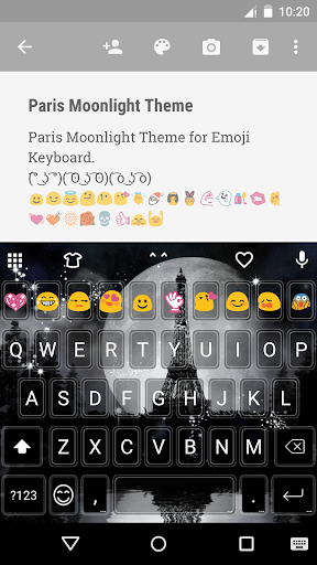 Paris Moonlight Emoji Keyboard