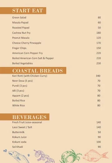 Kudla Delight menu 