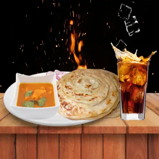 Shahi Paneer + Paratha + Pepsi