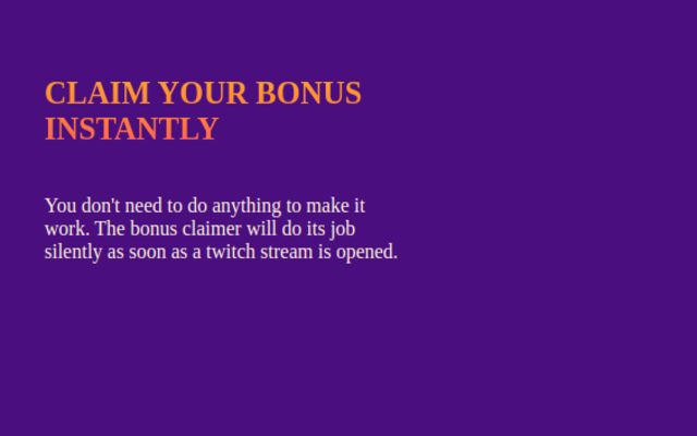 Twitch Bonus Claimer Preview image 0