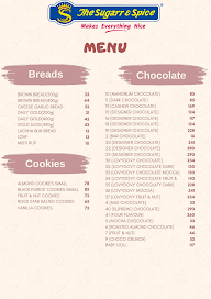 The Sugarr & Spice menu 3