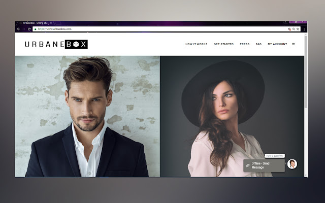 URBANE BOX ONLINE STYLING SERVICE chrome extension