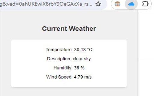 Weather Extension