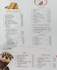 Arun Ice Creams menu 2