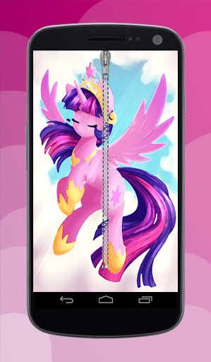 Pony Zipper Lock Screen