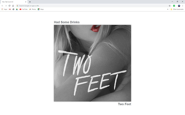 New Tab Cover Art chrome extension