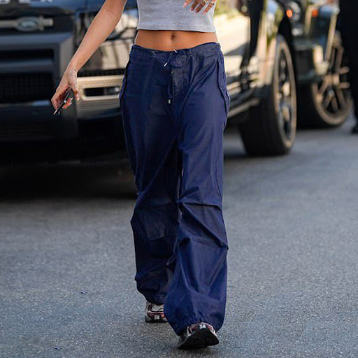 Title 2, Womens Vintage Street Cargo Jeans Casual Wide ...