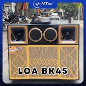 Loa Karaoke Mtmax Bk45 Cao Cấp - Loa Kéo 2 Bass 4 Tấc 2 Trung 2 Treble - Kèm 2 Micro Không Dây Công Suất 1000W