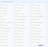 Goila Butter Chicken menu 1