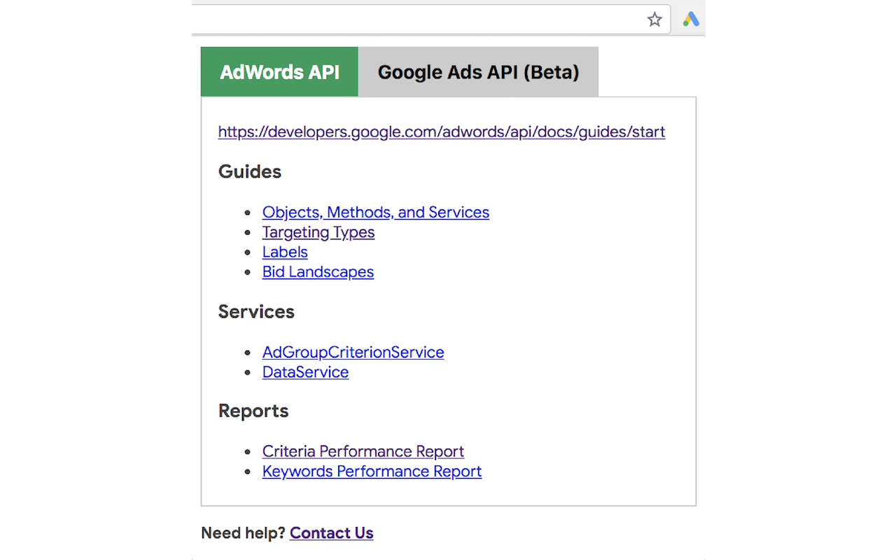 Google Ads API Web Navi Preview image 6