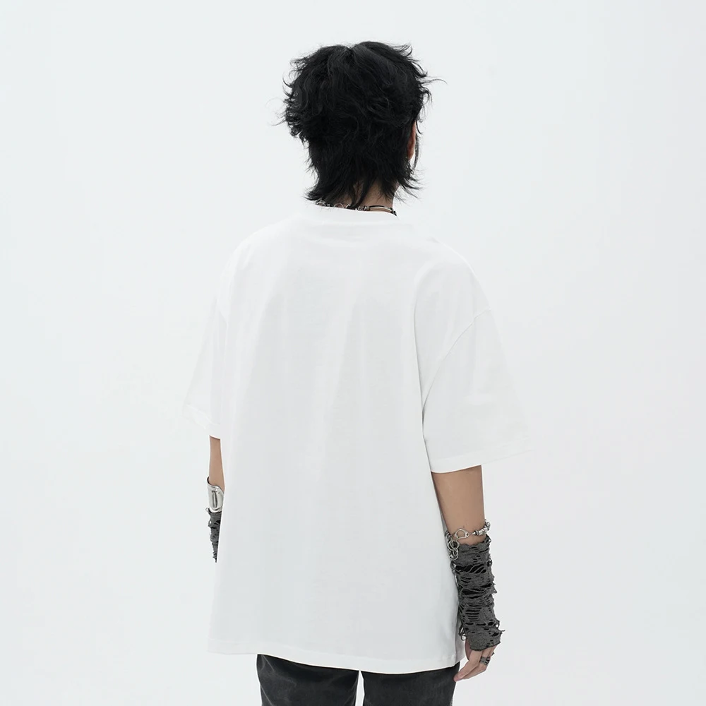 Title 6, Heren T-shirt met korte mouwen en abstracte kar...