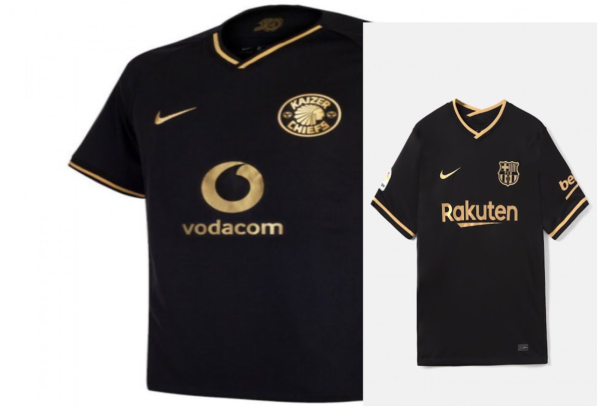 Why did Nike copy South African Football team, Kaizer Chiefs FC, jersey for  the Barcelona 2020/2021 away kit? - Quora