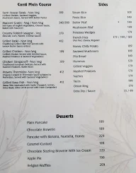 Cafe Terracotta menu 1