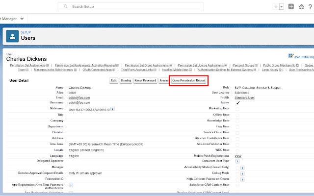 SUPR - Salesforce User Permission Report chrome extension