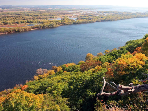 Take in the colorful fall foliage during a sailing on the Minnesota River.