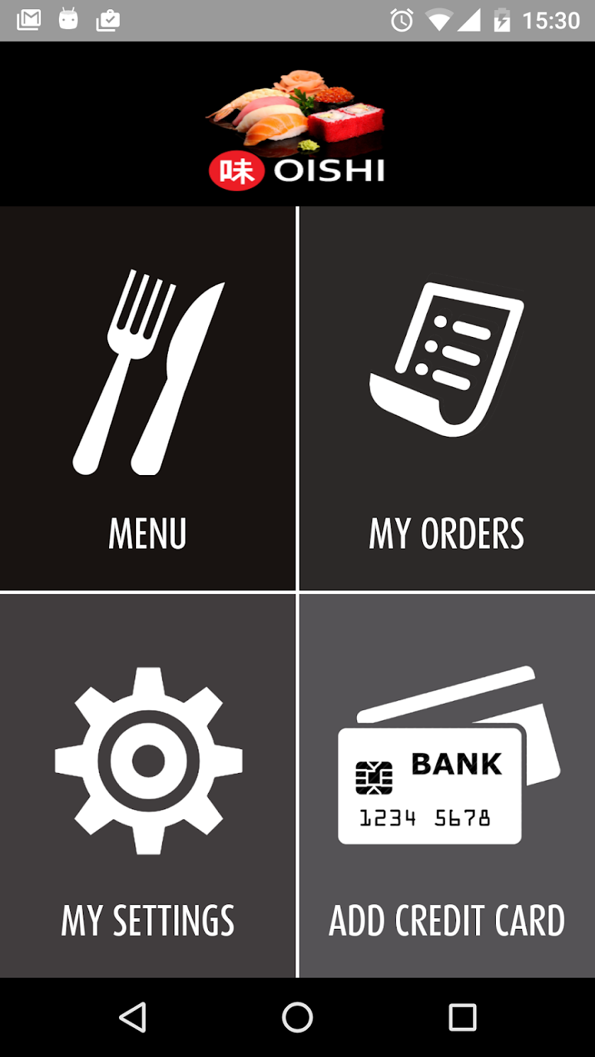 OISHI Sushi Take Away Screen 1