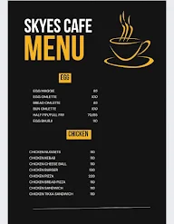 Skyes cafe menu 3