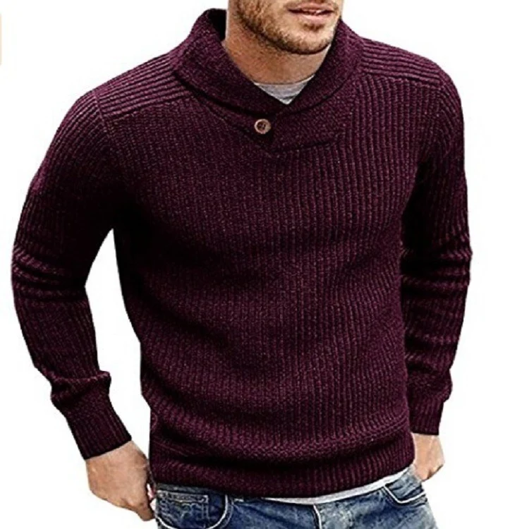 Solid color Pullover Sweater