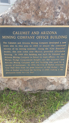 Calumet and Arizona Mining Com