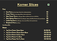 Korner Slices menu 1