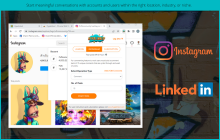 Automation for Instagram & LinkedIn small promo image