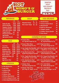 Hot Momo's And Burger menu 3