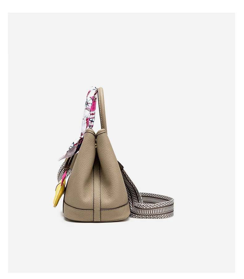 Large Capacity Cross Body Bucket Bag featuring a Wide Shoulder Strap, designed for comfortable everyday use, carrying al