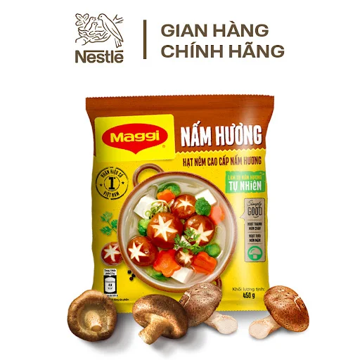 Hạt nêm cao cấp MAGGI Nấm Hương gói 450g